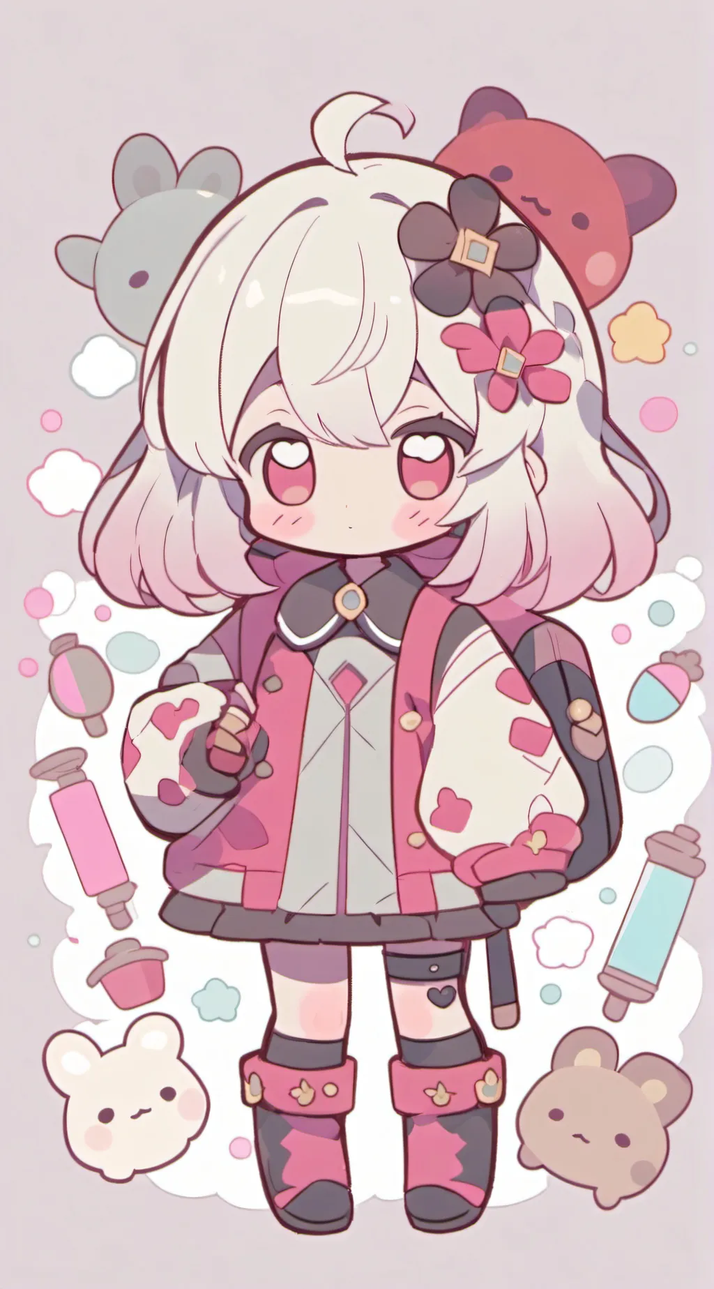 ai character: Uwu cat background