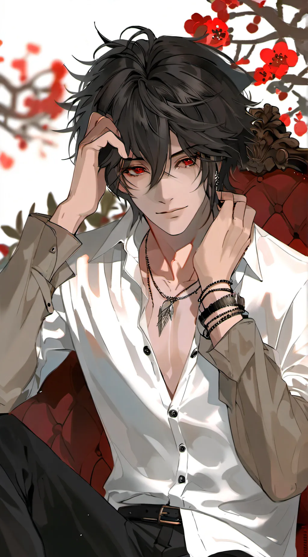 ai character: Kuro  background