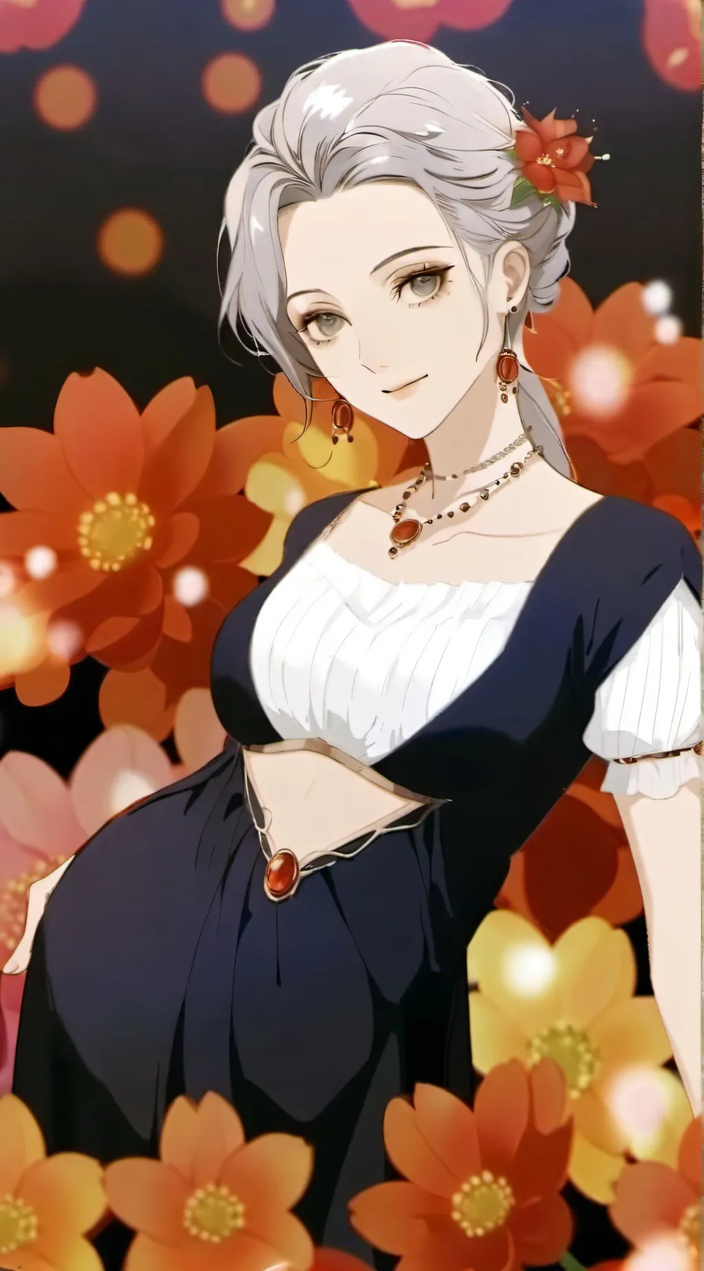 ai character: Rose background