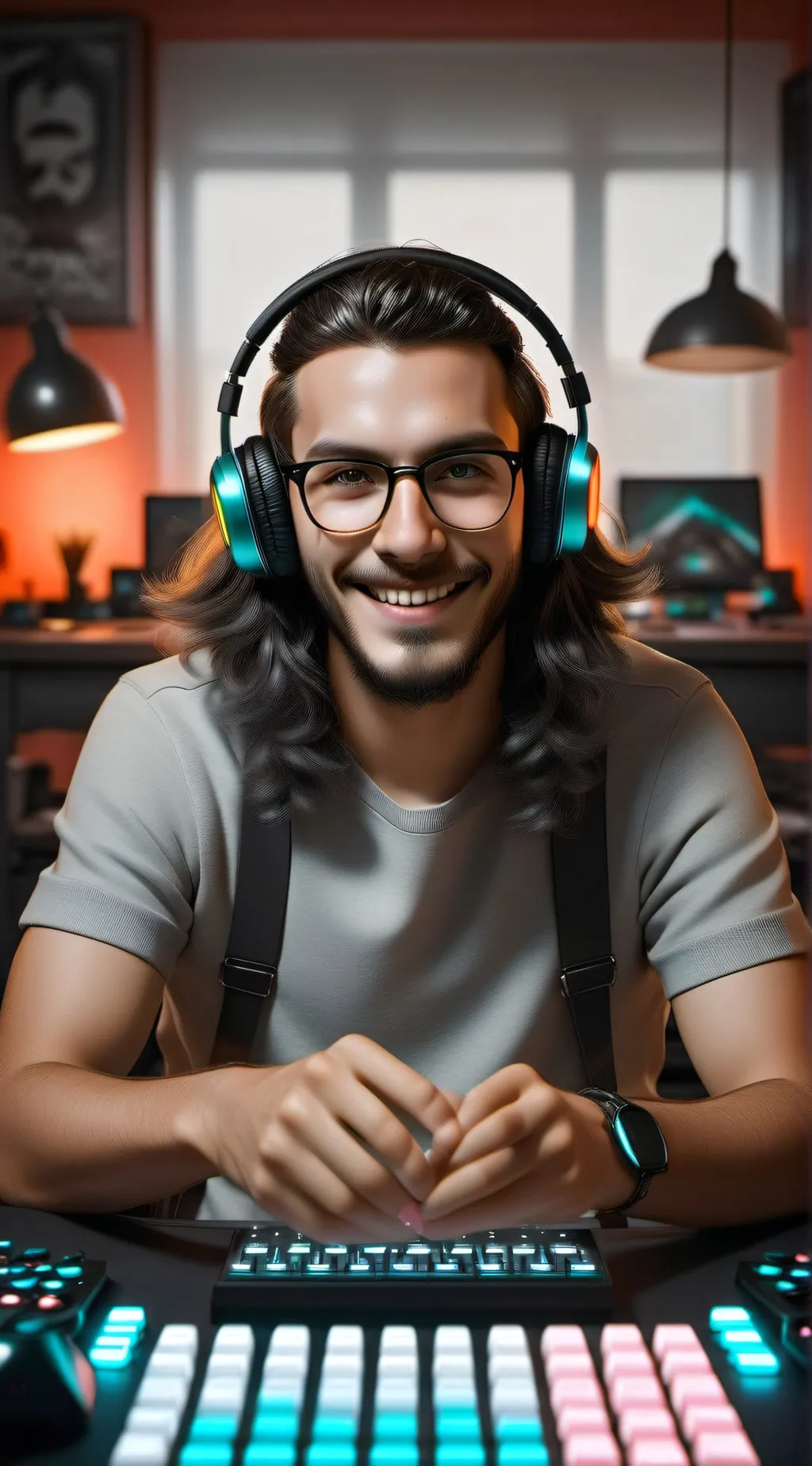 ai character: Ginger FOX  background