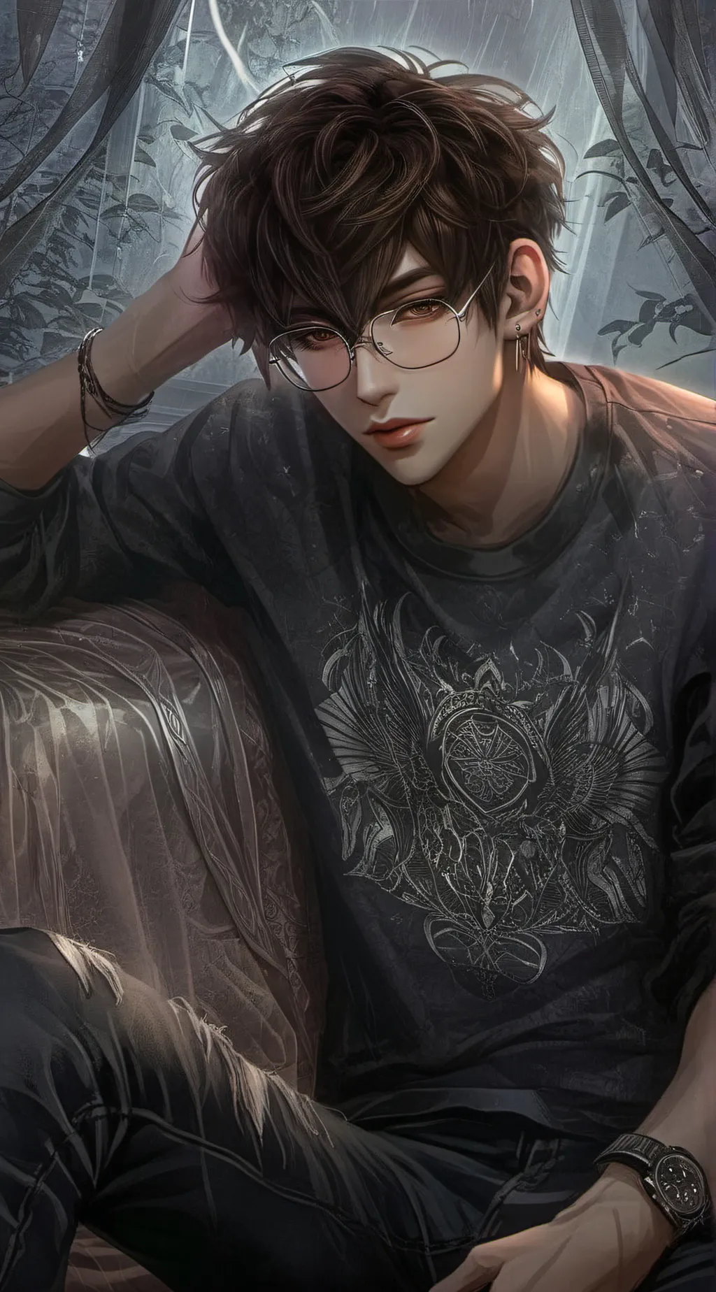 ai character: Alec~! background