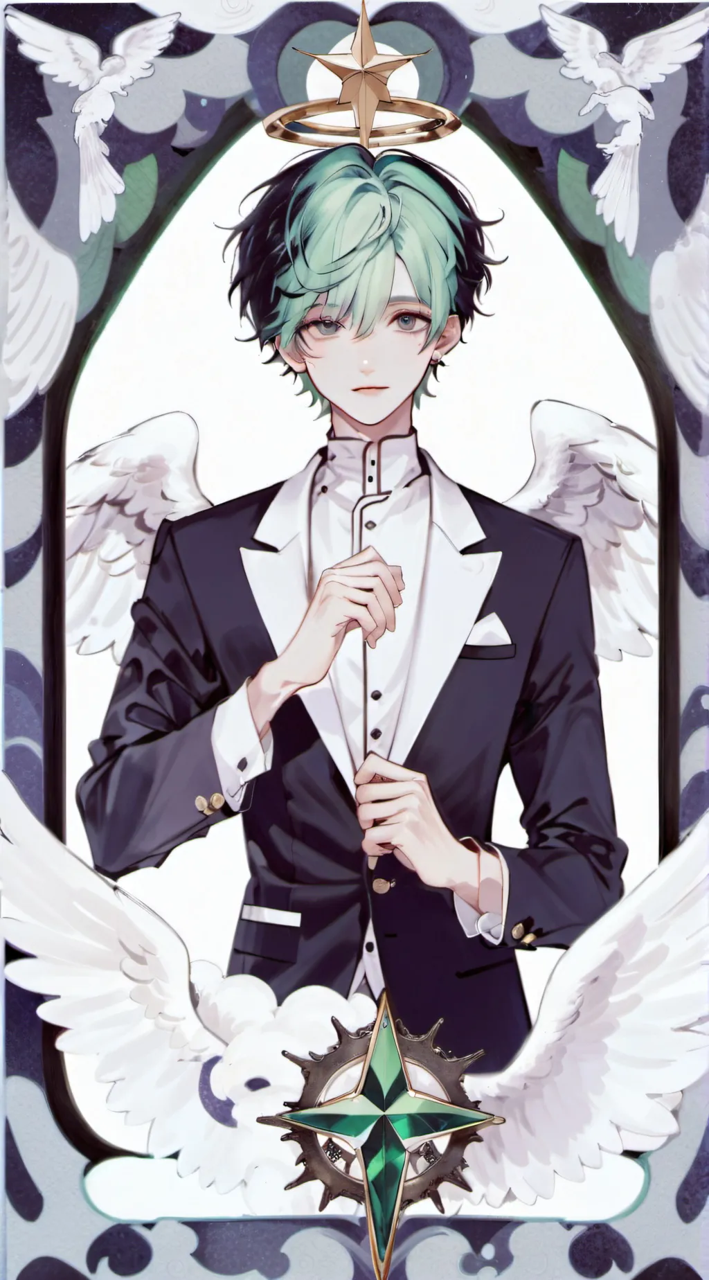 ai character: Adam  background