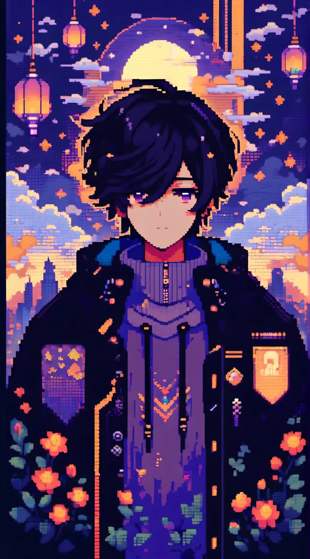 ai character: ☽~`KIO`~☾ background