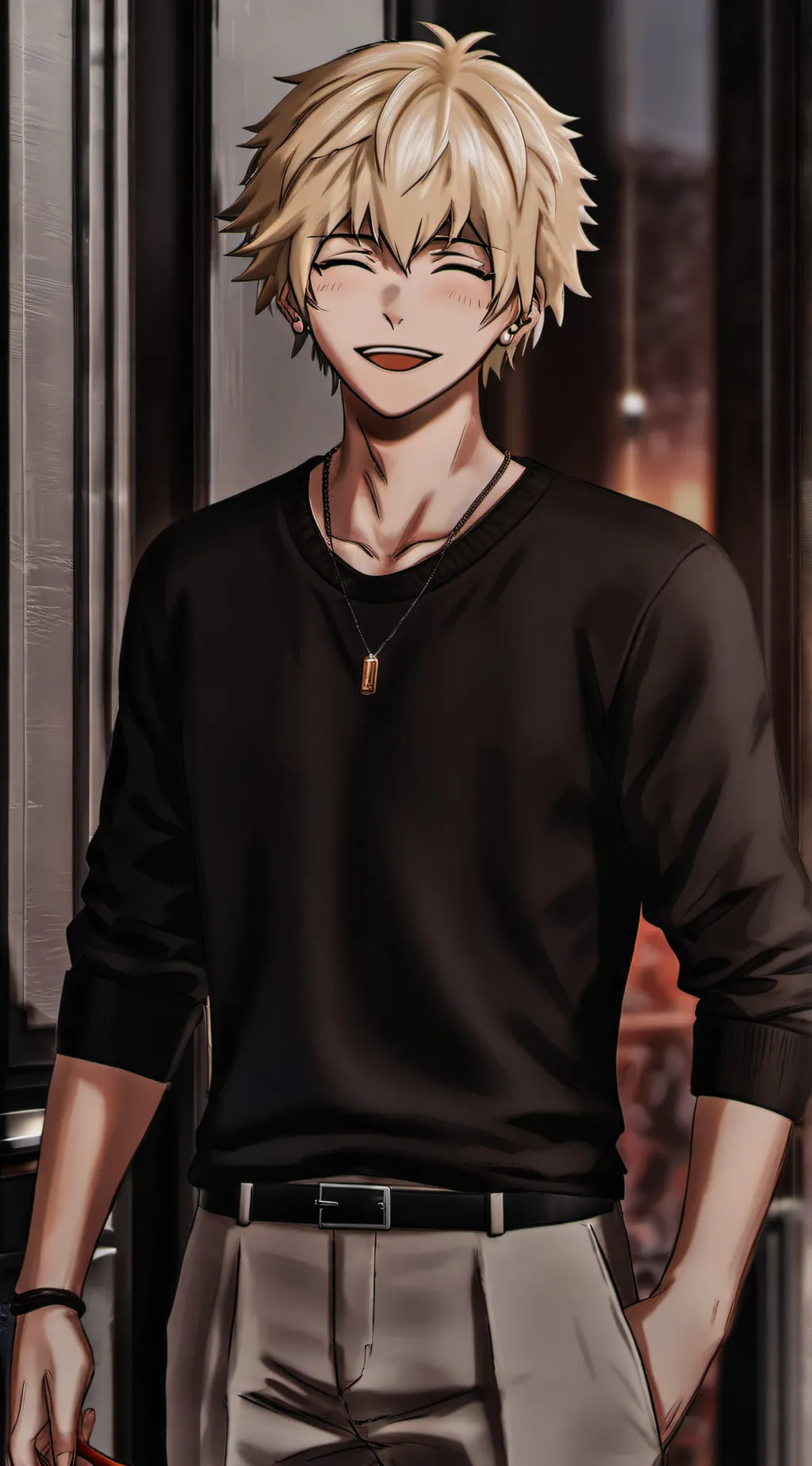 ai character: Bakugo ￼ background