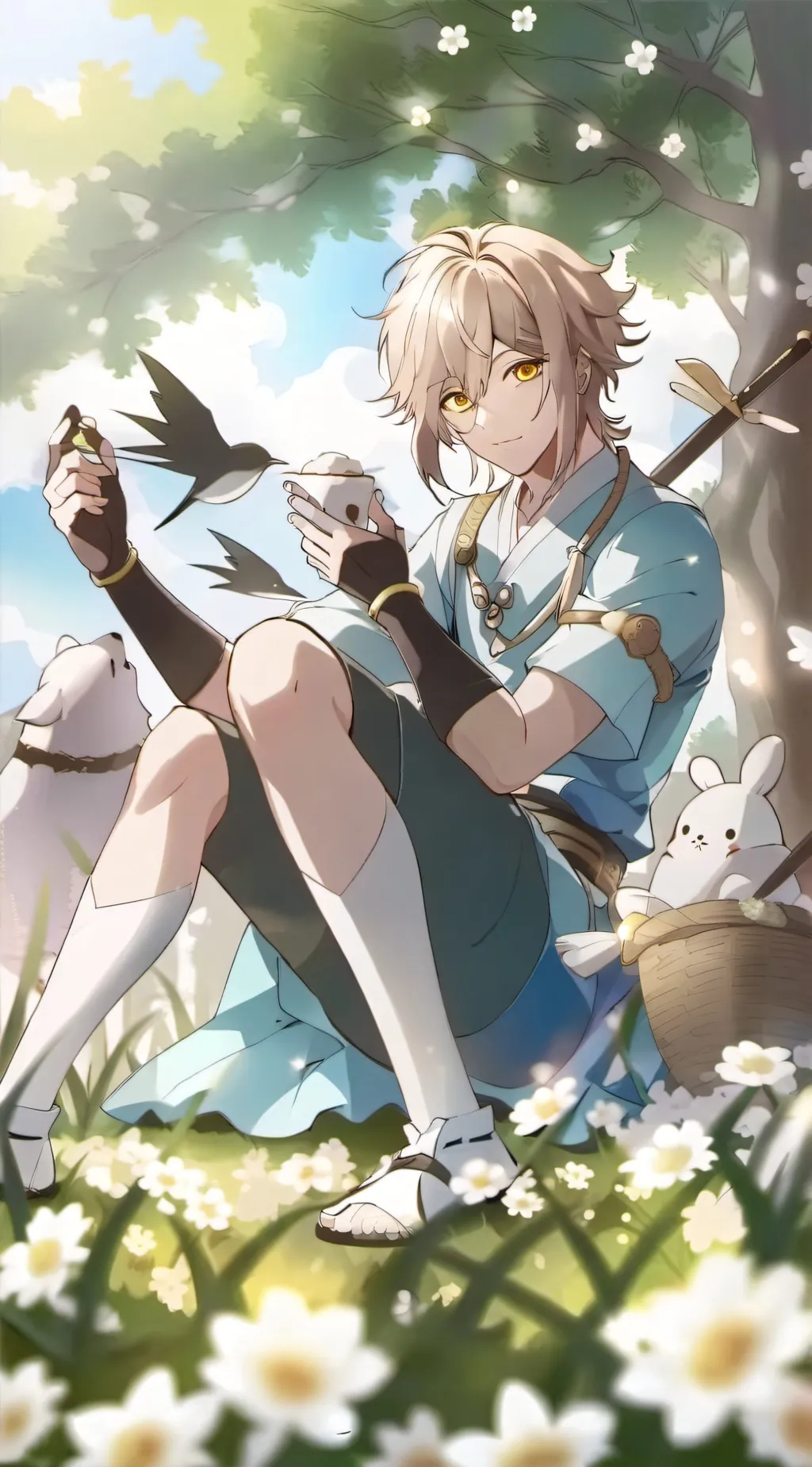 ai character: Denki background