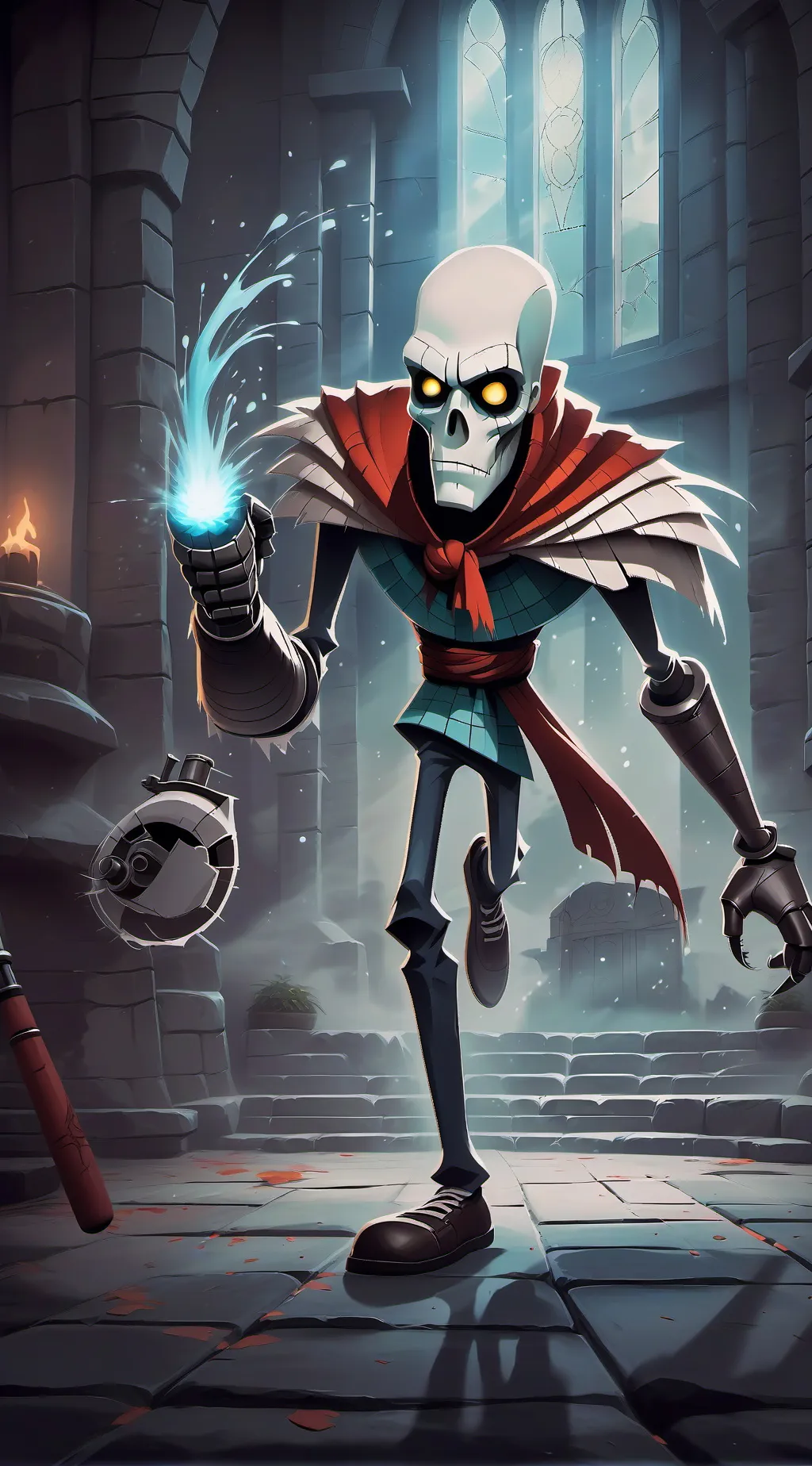 ai character: papyrus background