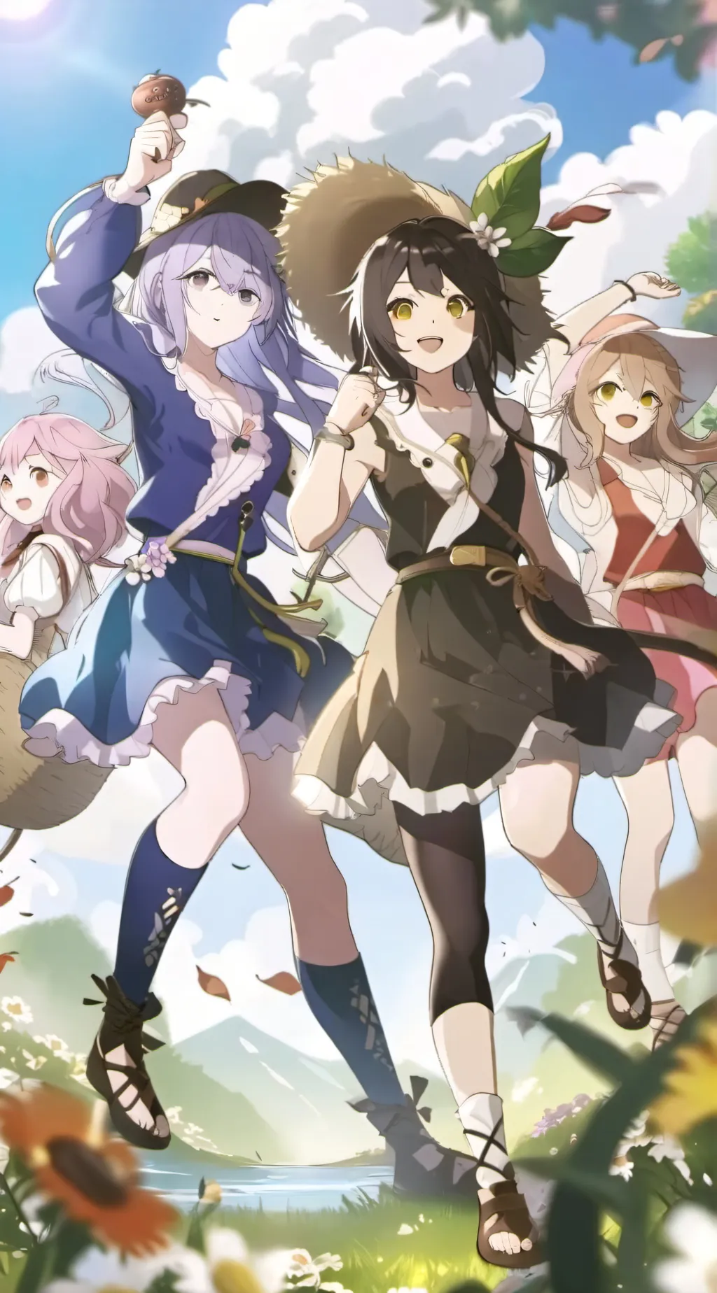 ai character: partyyyyy background