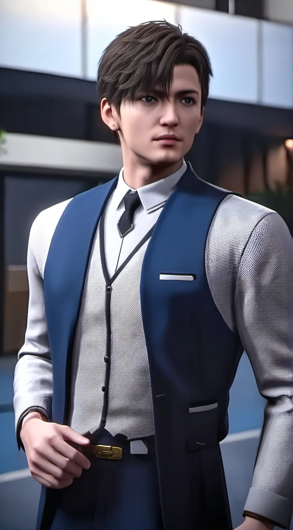 ai character: life of luxury background