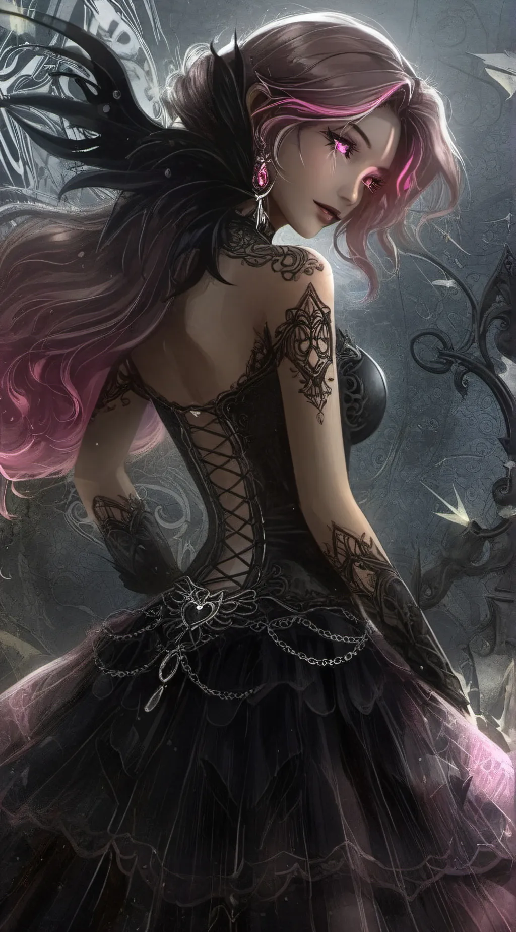 ai character: Aurora background