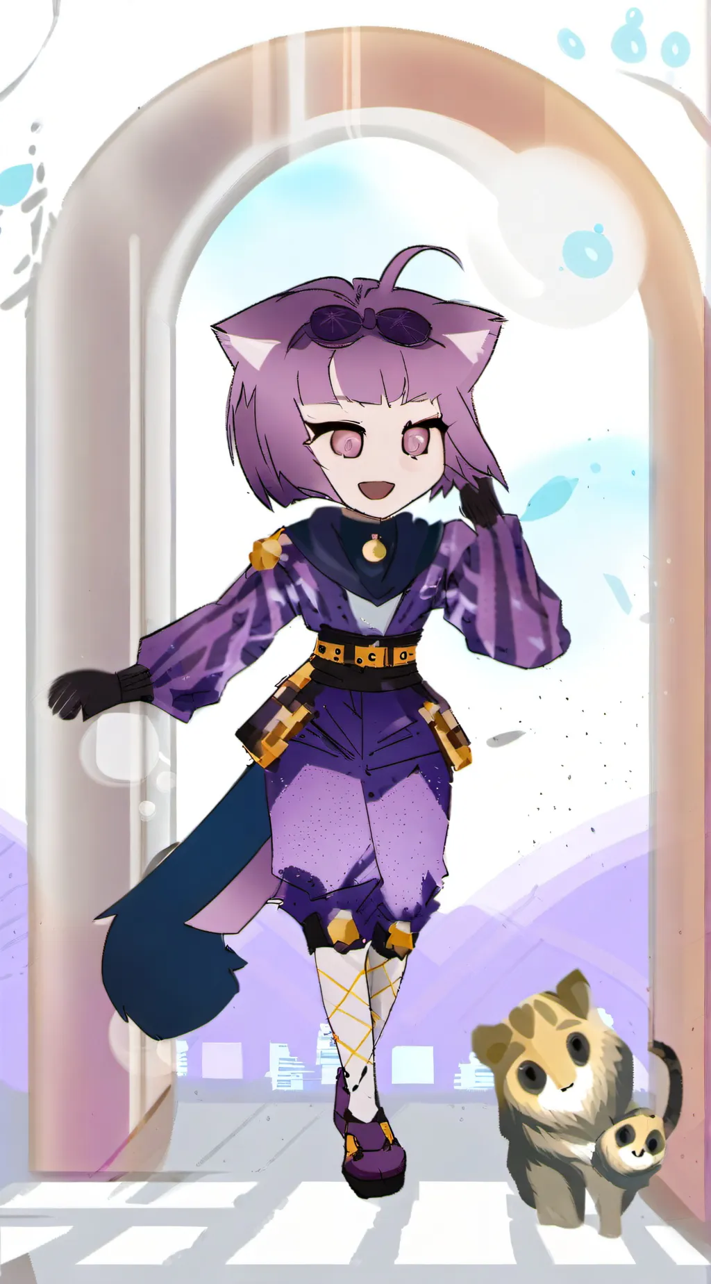 ai character: Space time (2):3 background