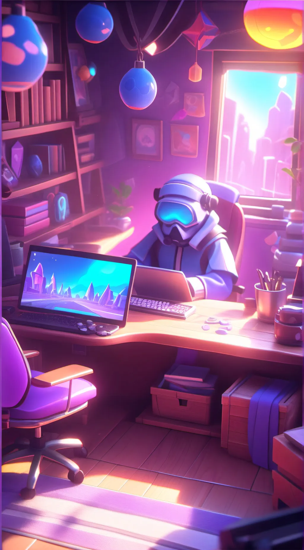 ai character: denki background