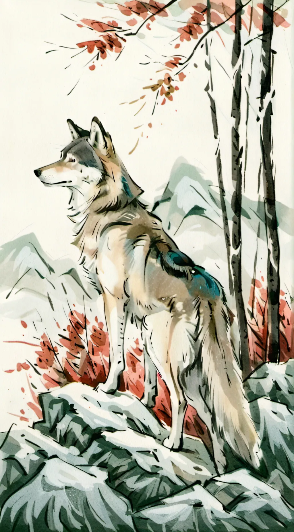 ai character: wolfs pack background