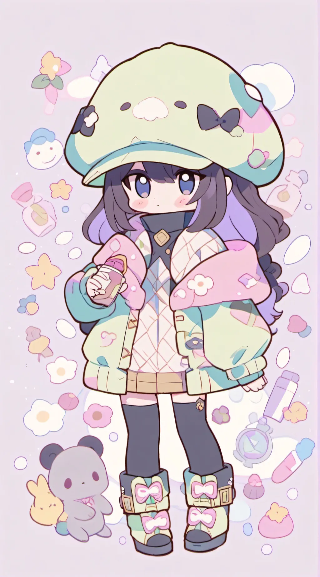 ai character: Jess(my gacha oc) background