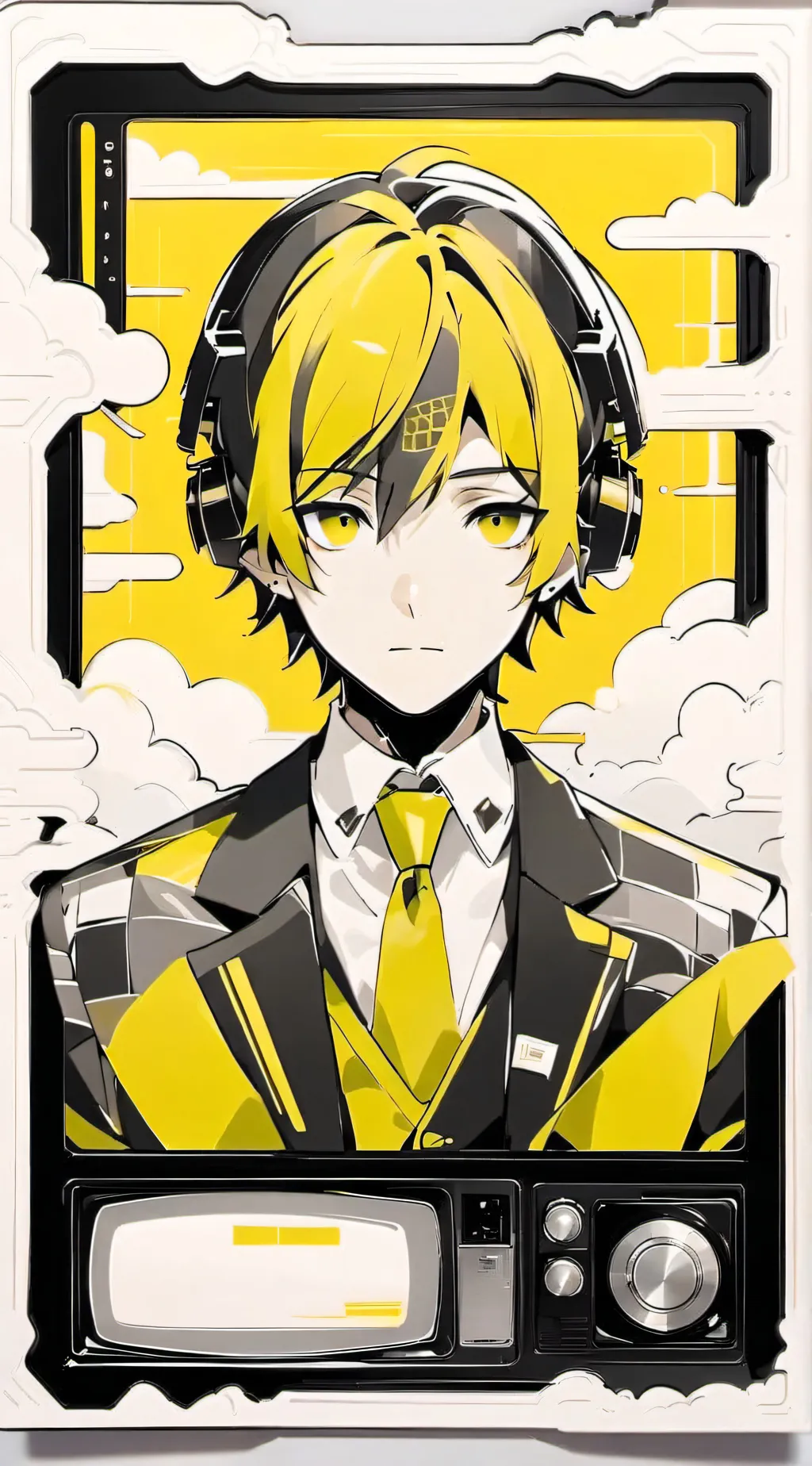 ai character: camerman  background