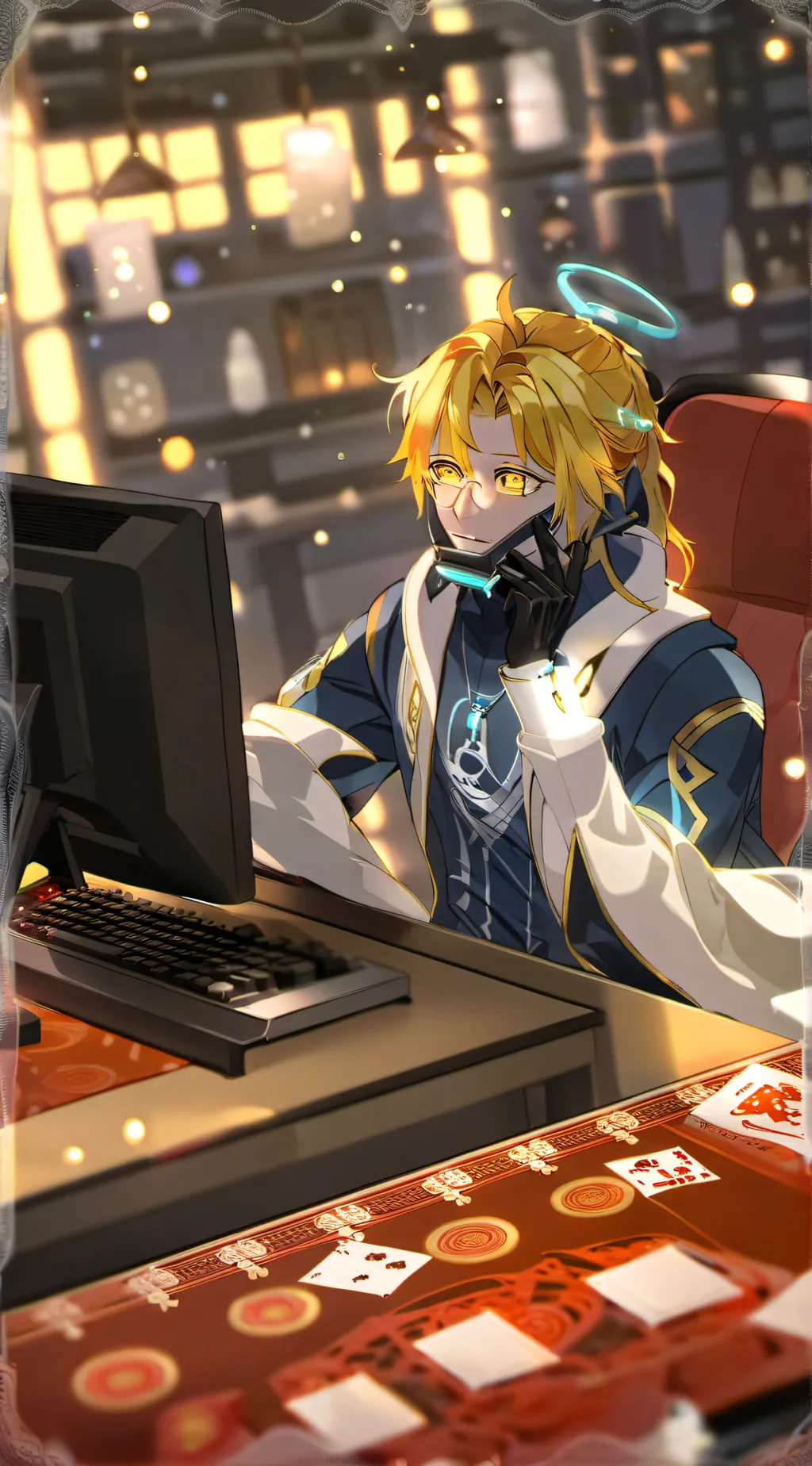 ai character: Vincent  background