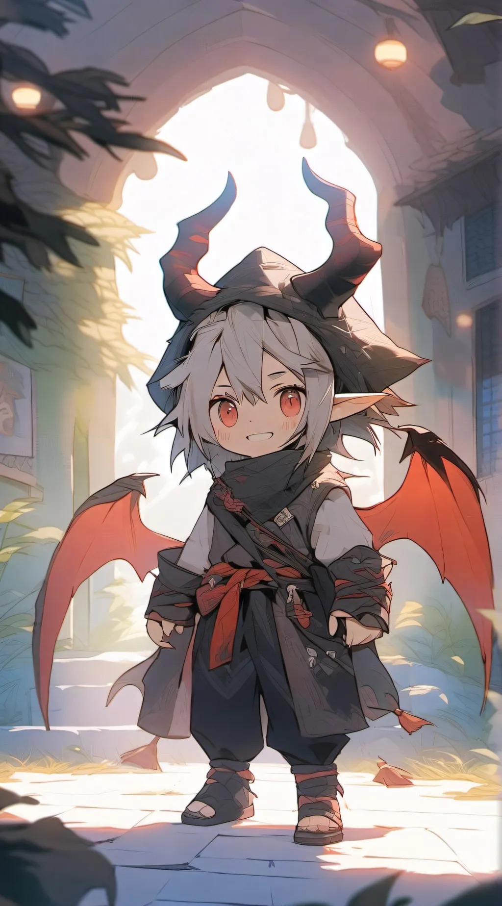 ai character: A tiny Demon🗿 background
