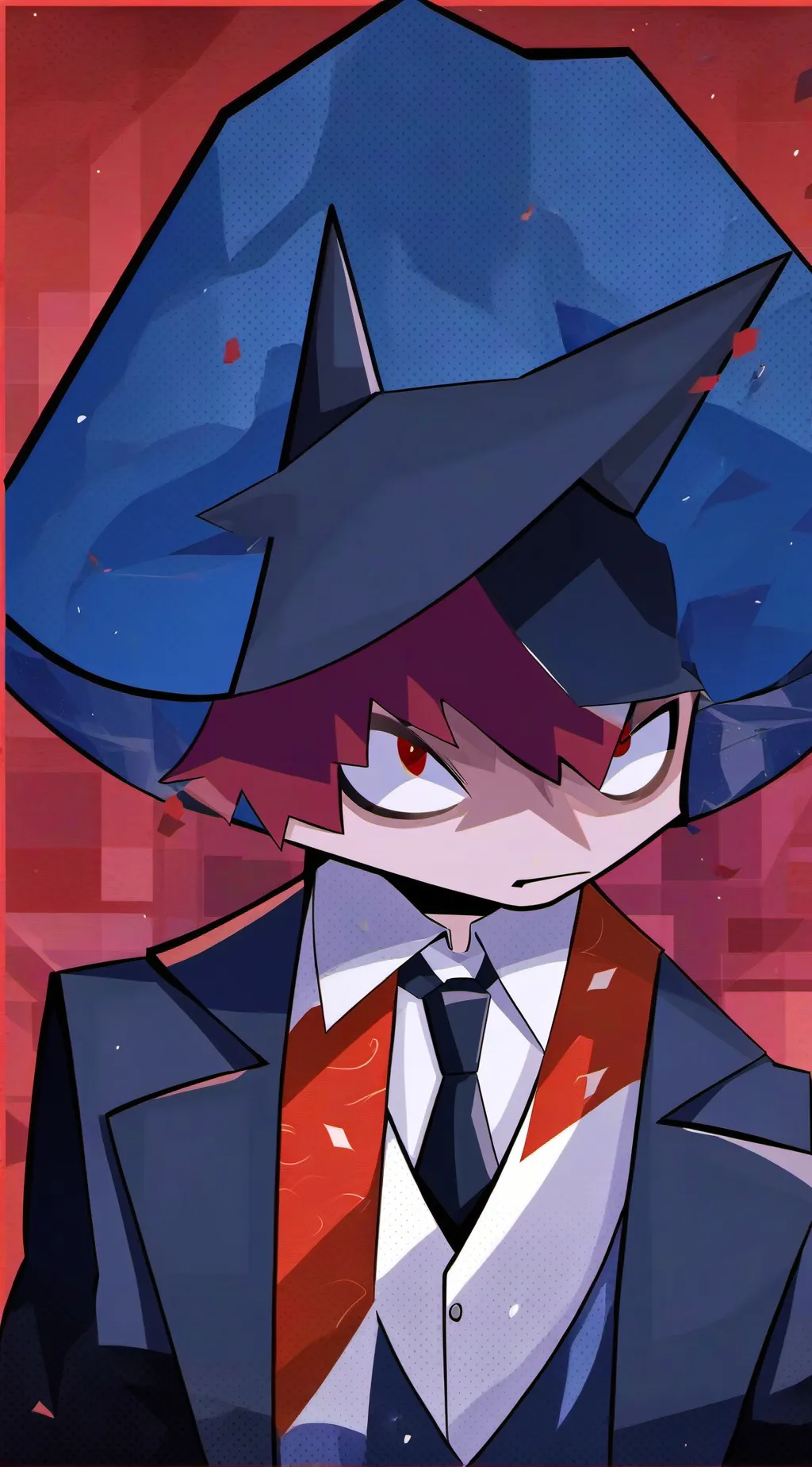 ai character: meme background