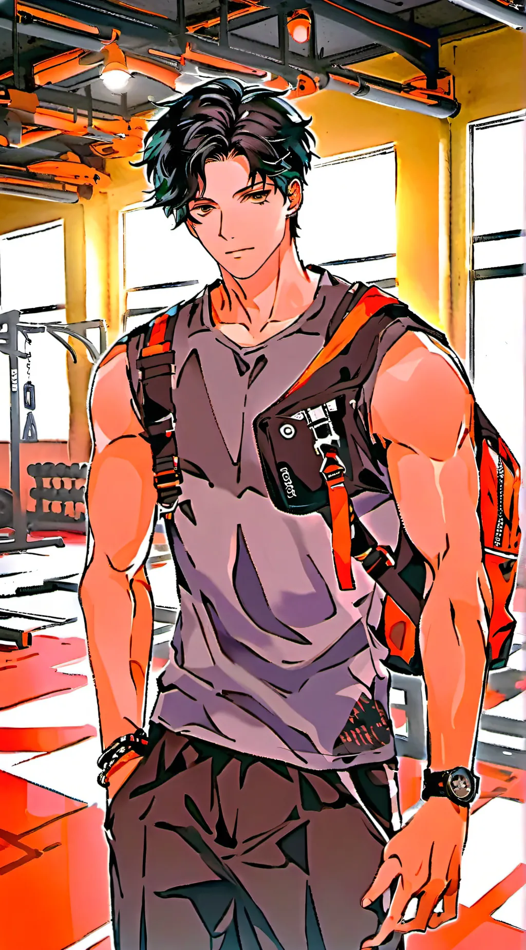 ai character: ° Nathaniel  background