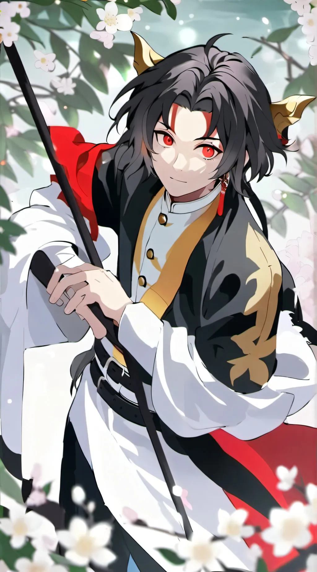 ai character: demon slayer  background