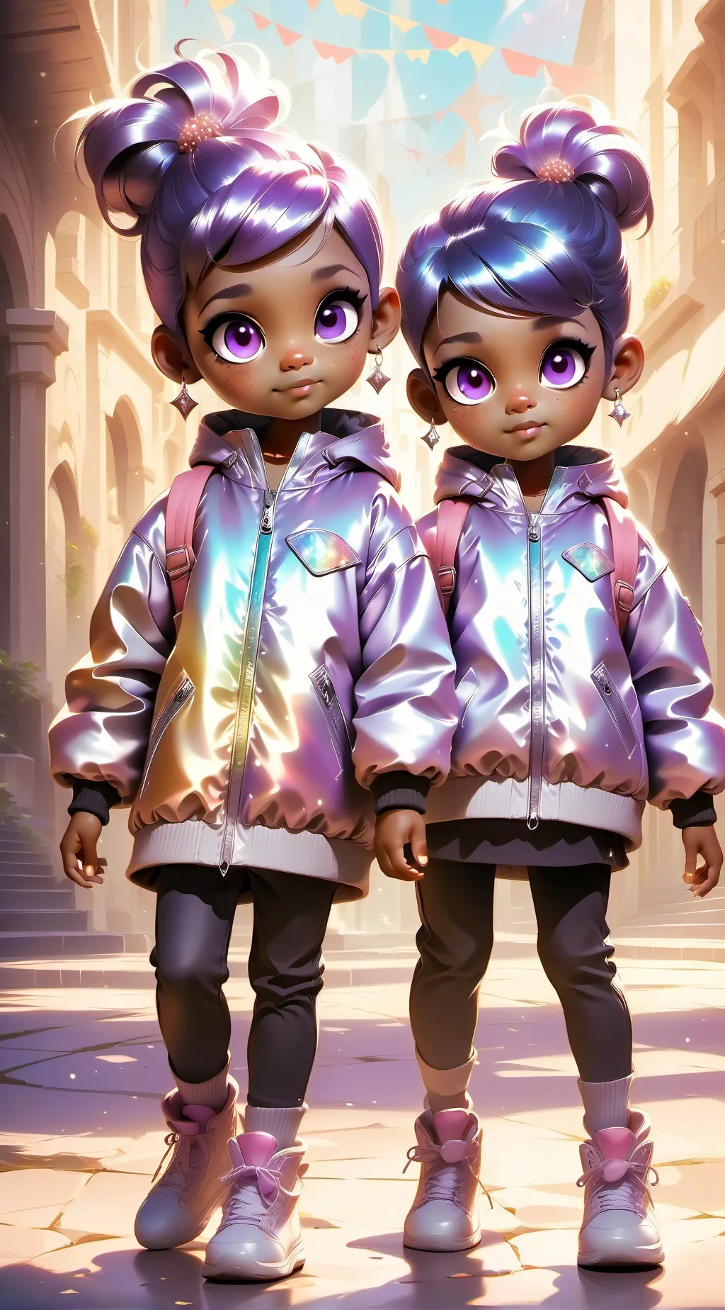 ai character: jade and funny background