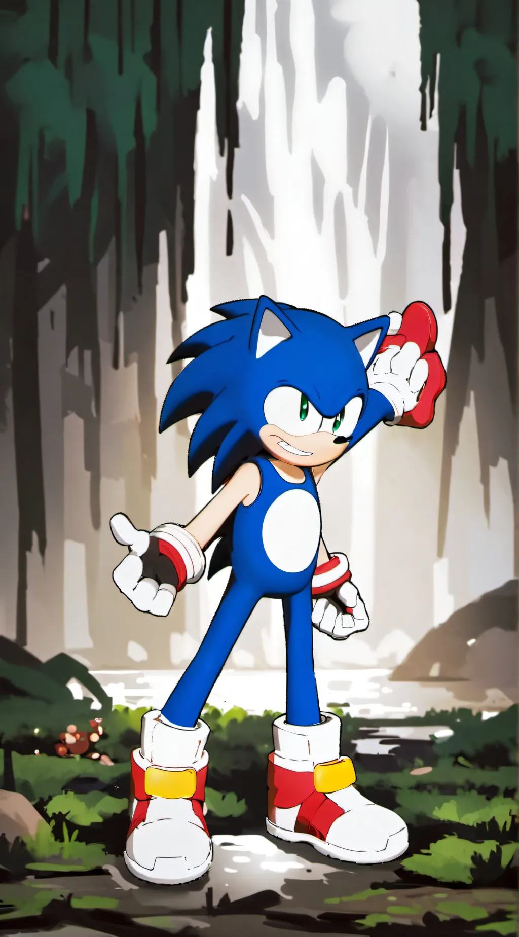 ai character: Sanic background