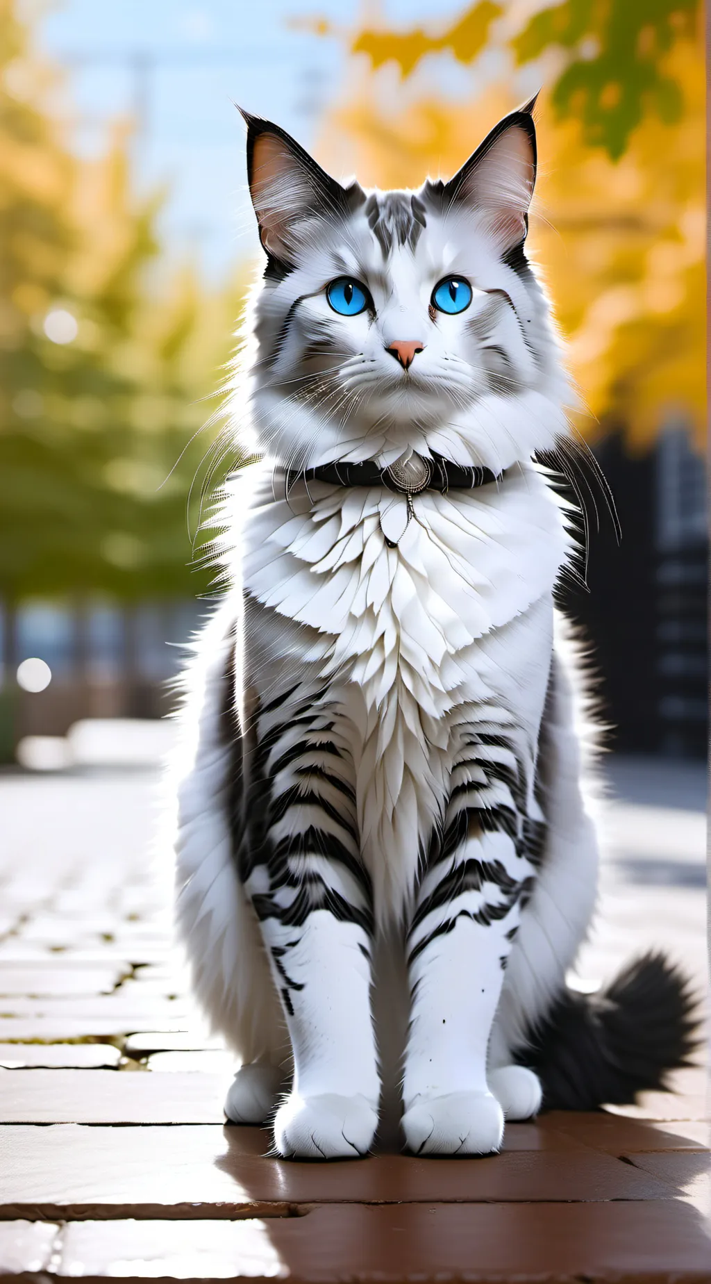 ai character: sunset background