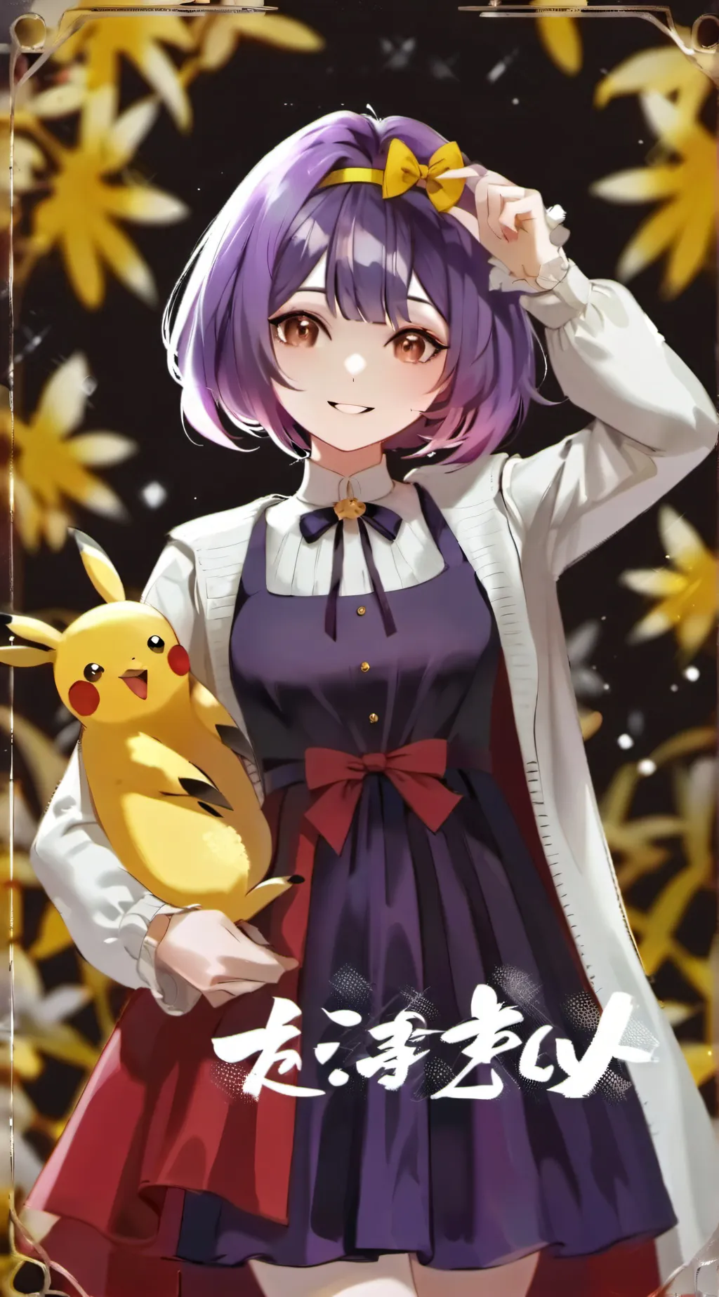 ai character: Lilac background