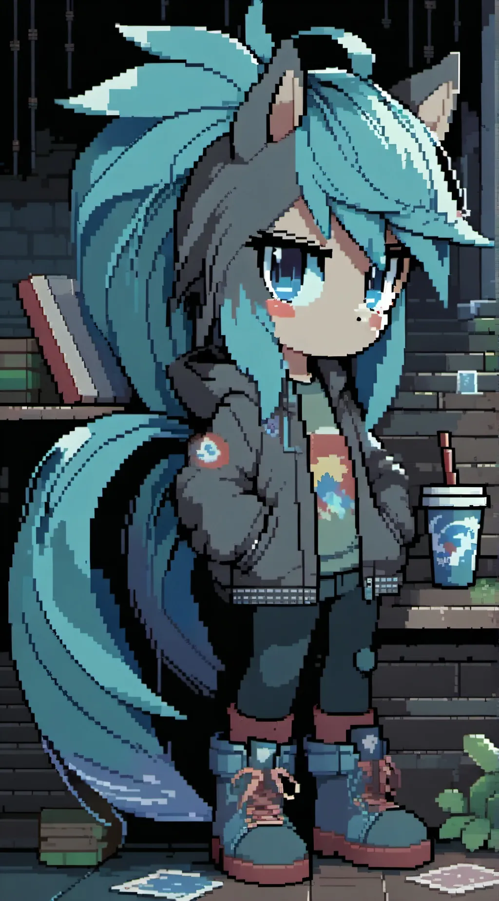 ai character: mlp meets sth!! background