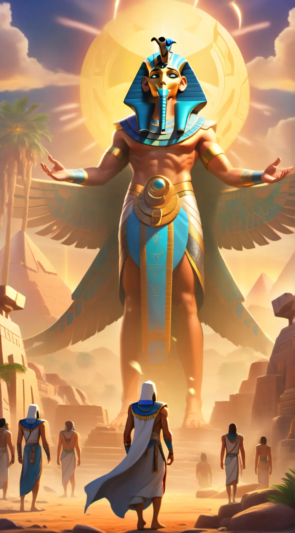 ai character: ra background