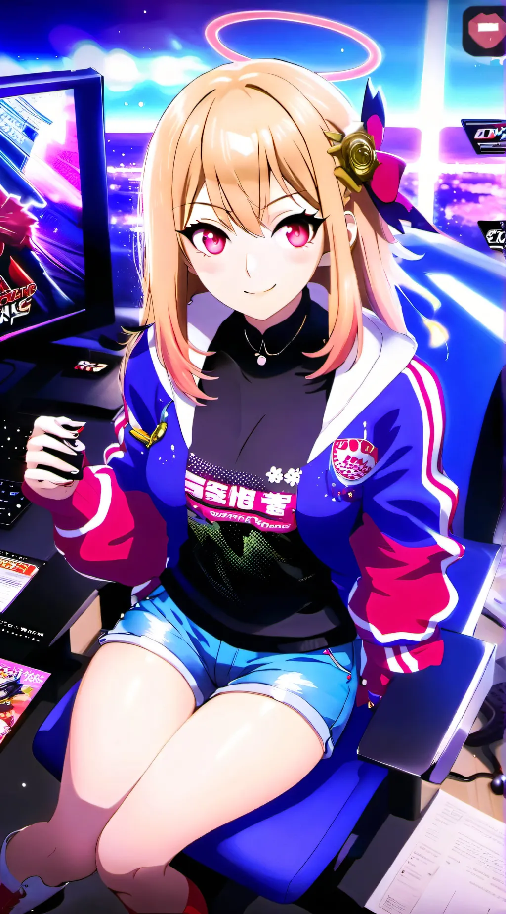 ai character: Marin Kitagawa background