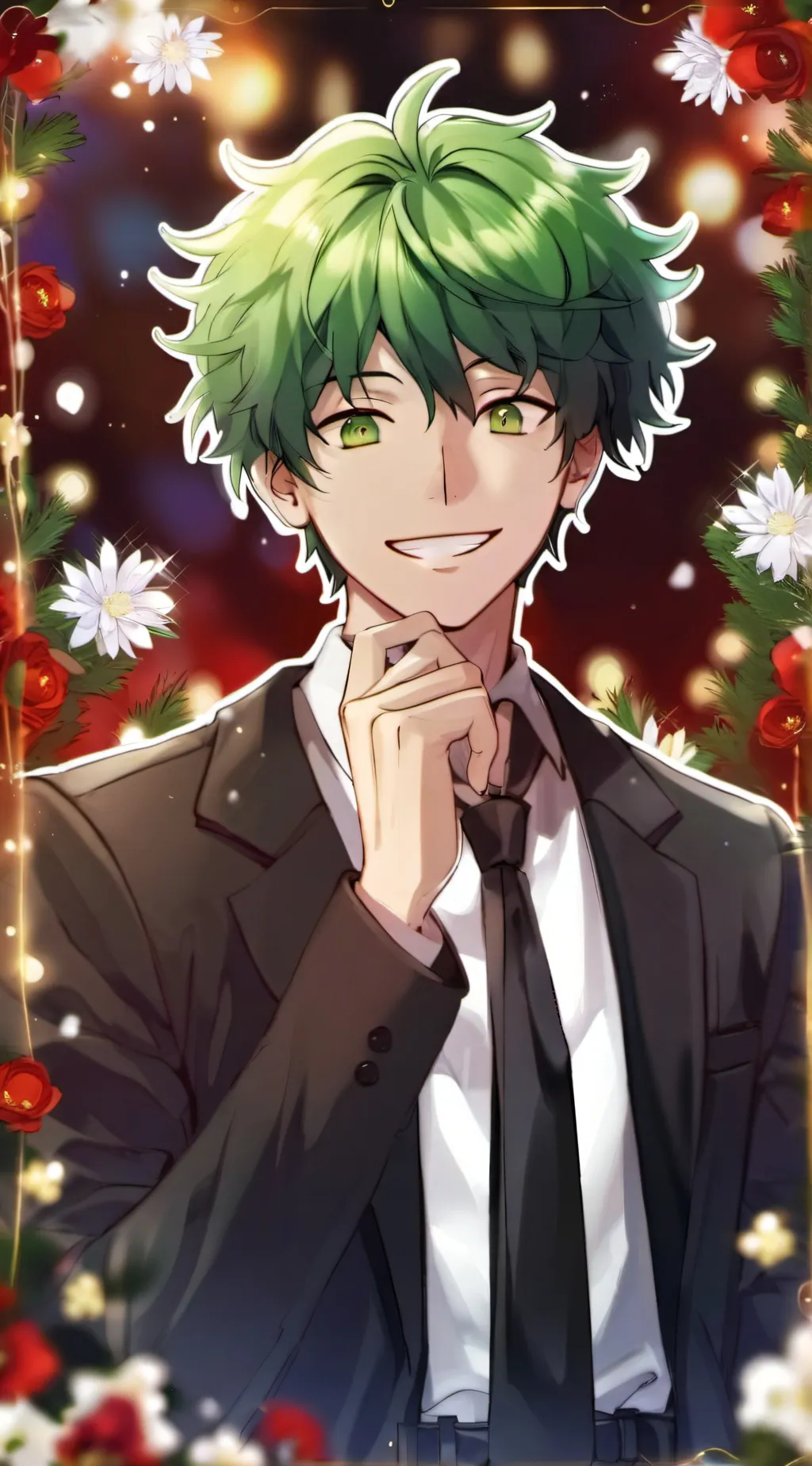 ai character: izuku Midoriya  background