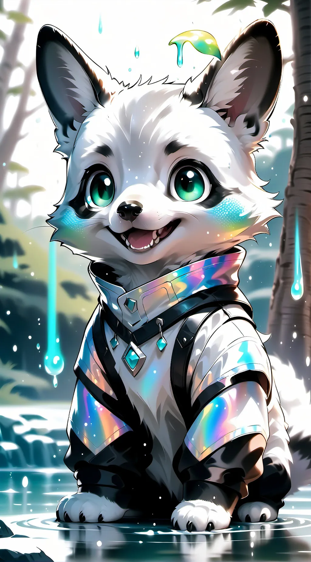 ai character: Smiling Critters background