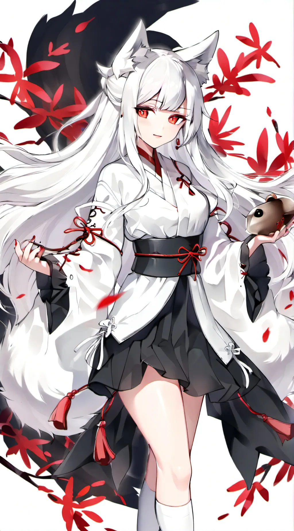 ai character: Fox lady background