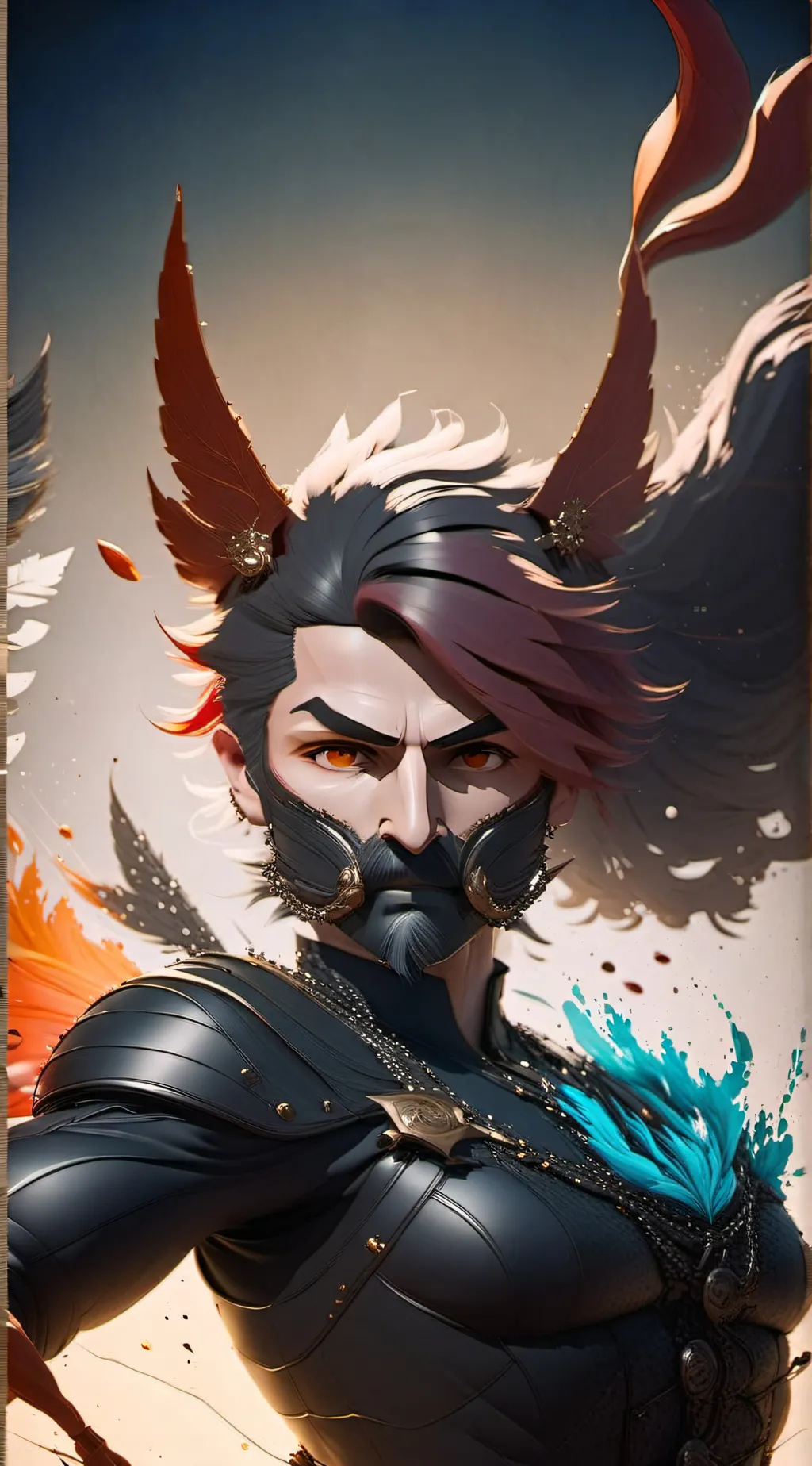 ai character: alastor in heat background