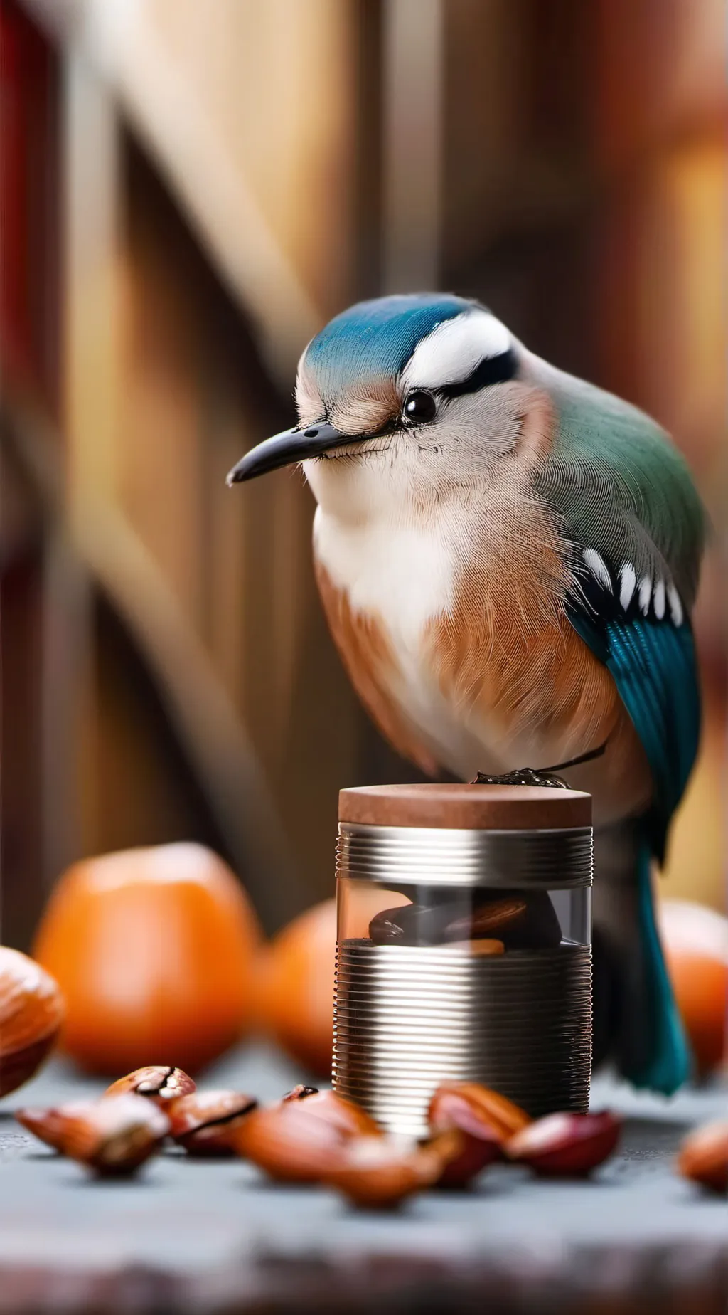 ai character: cute bird background