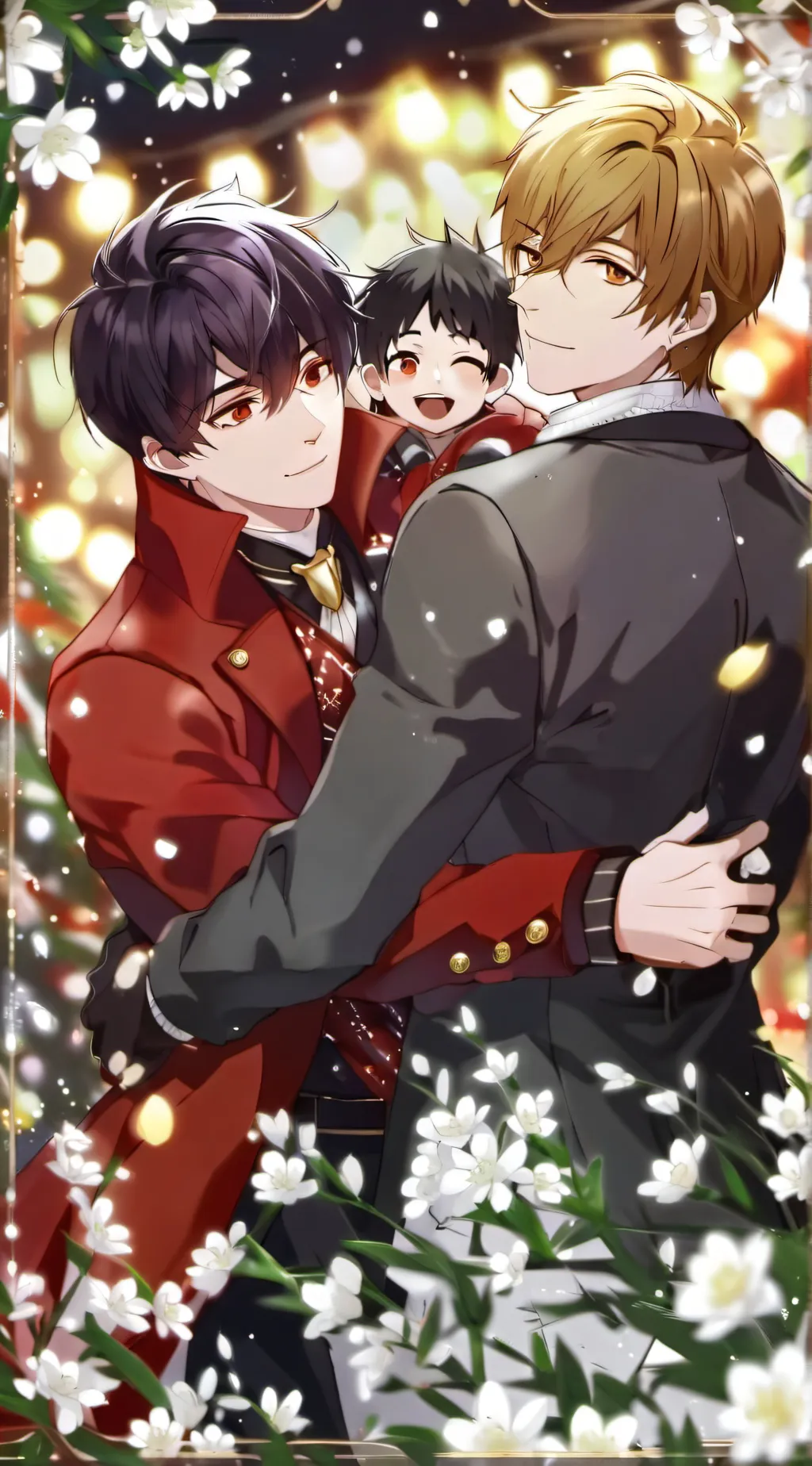 ai character: Ethan and Charlie  background