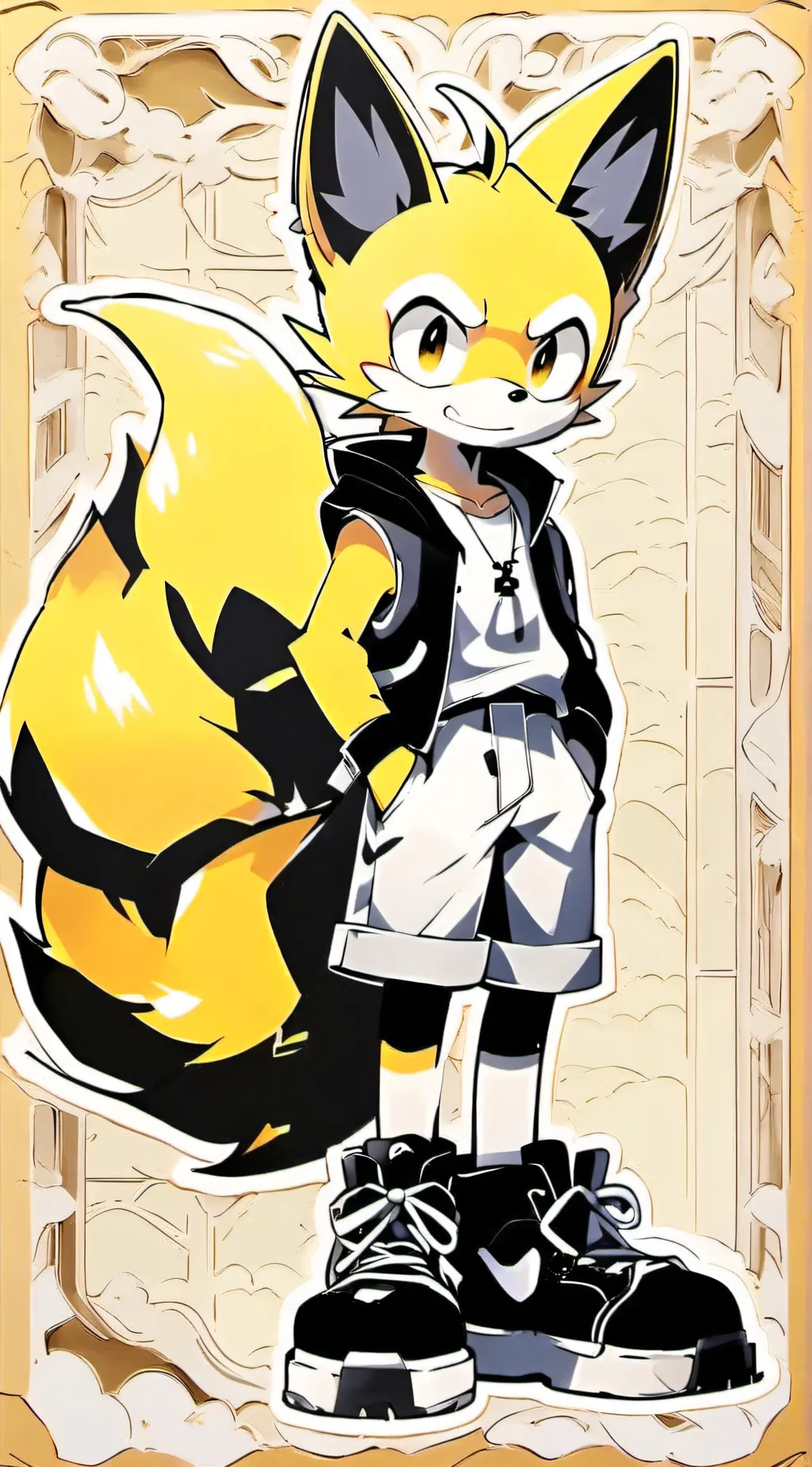 ai character: Miles Prower  background