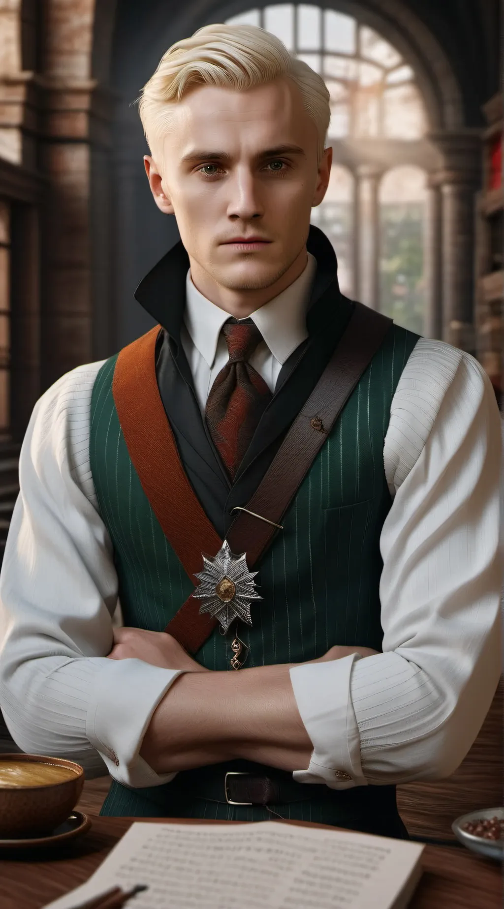 ai character: Draco Malloy background