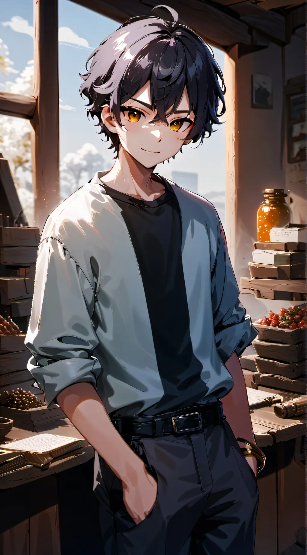 ai character: Jameson  background