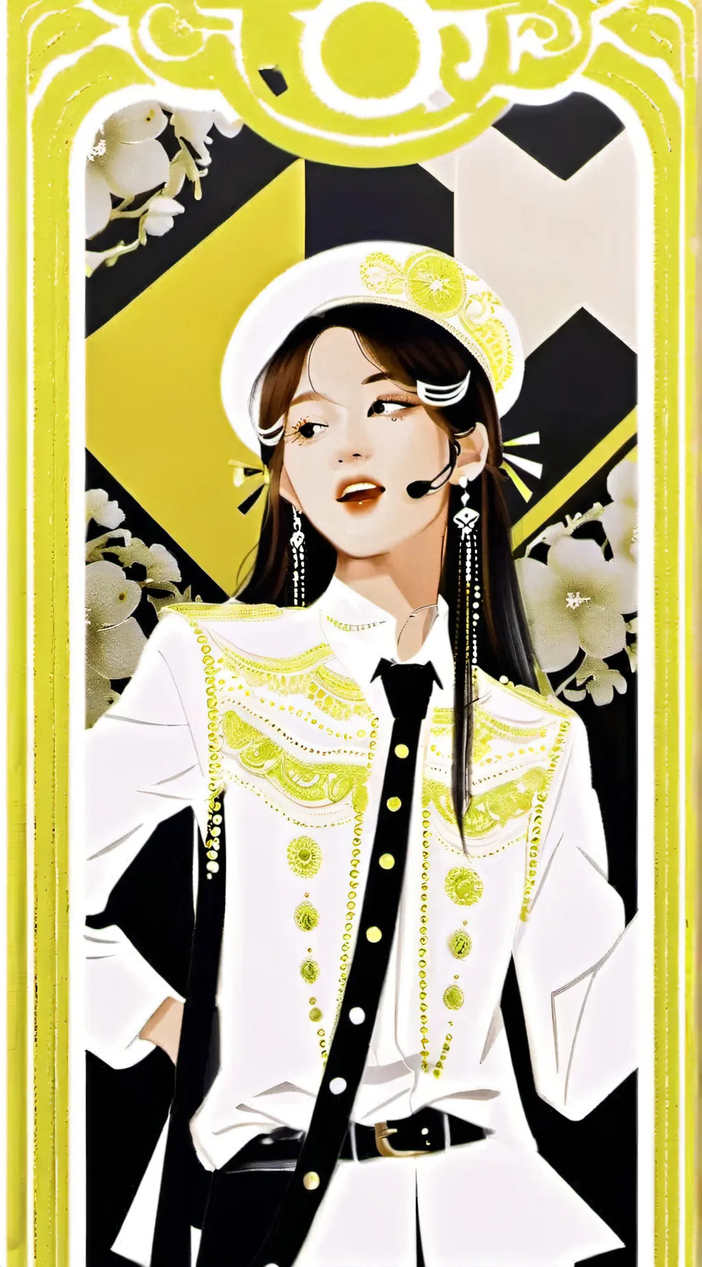 ai character: (-?!sophia!?-) background