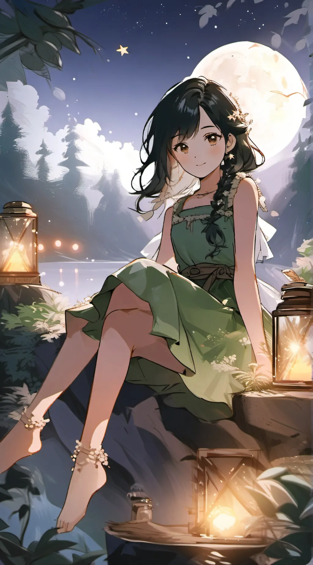 ai character: Luna Crystal  background