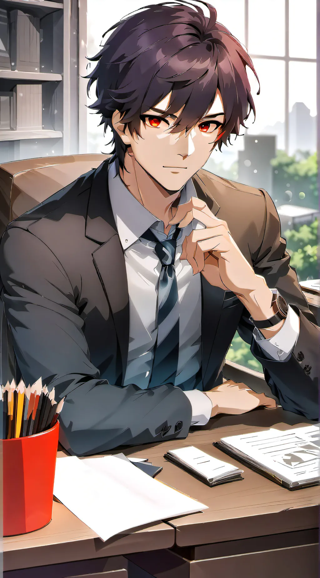 ai character: Vincent  background