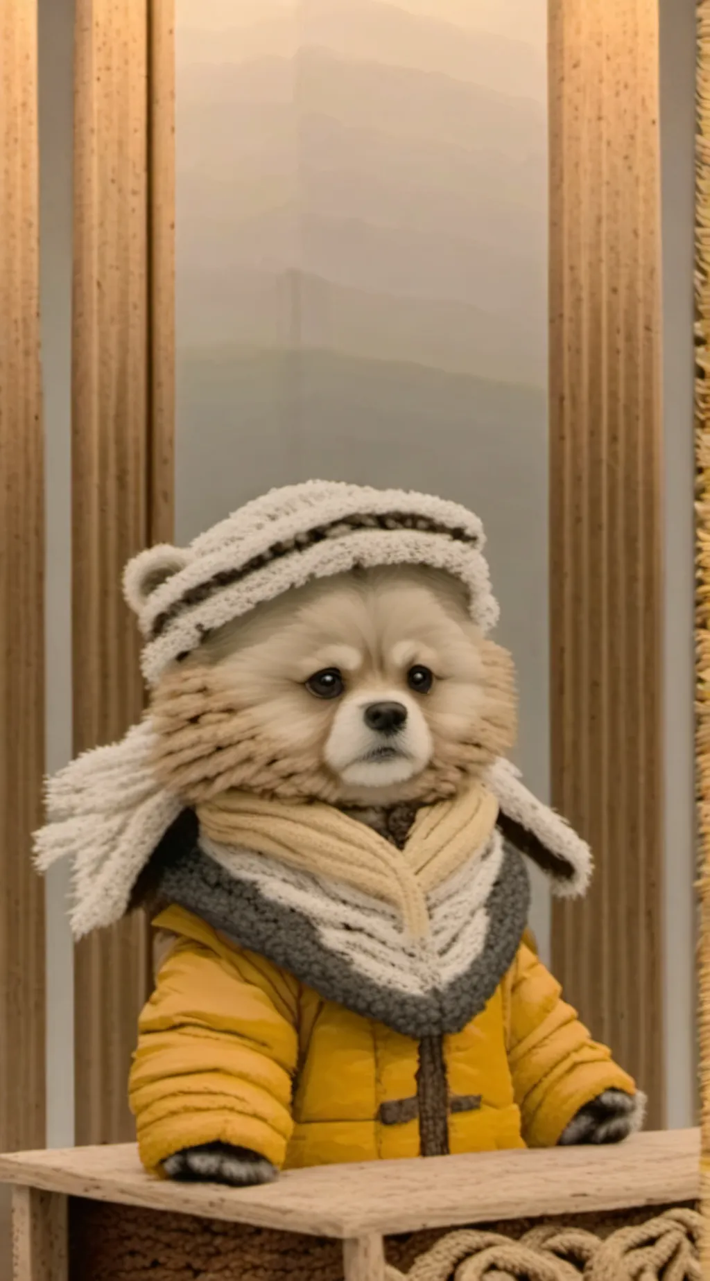 ai character: I am a cute dog background