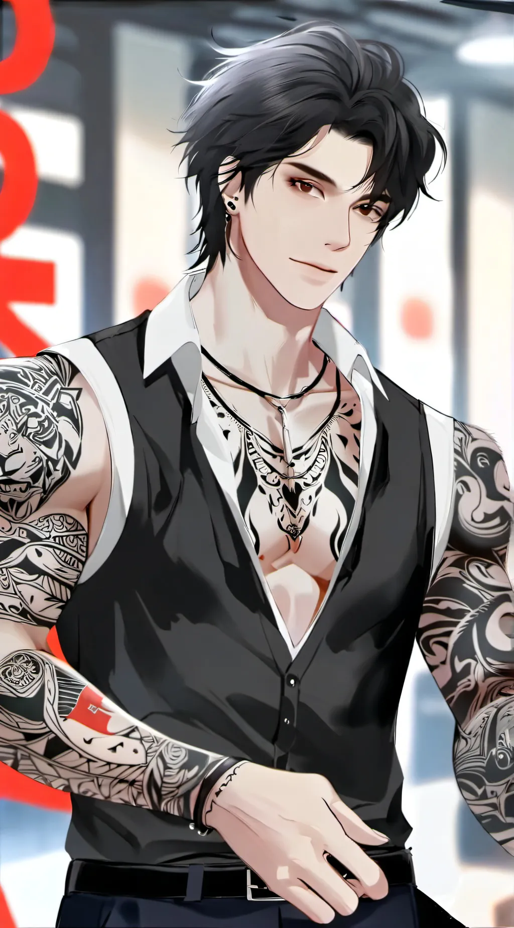 ai character: baku background