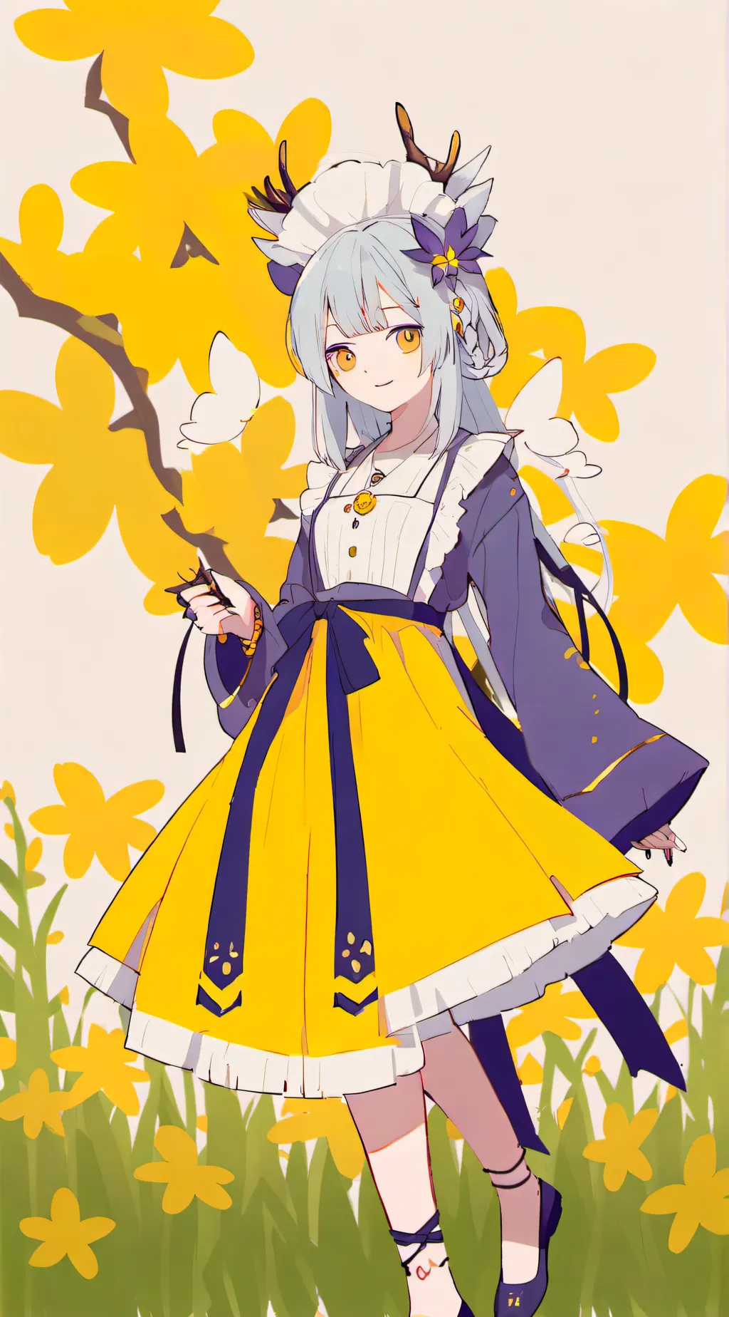 ai character: Rose background