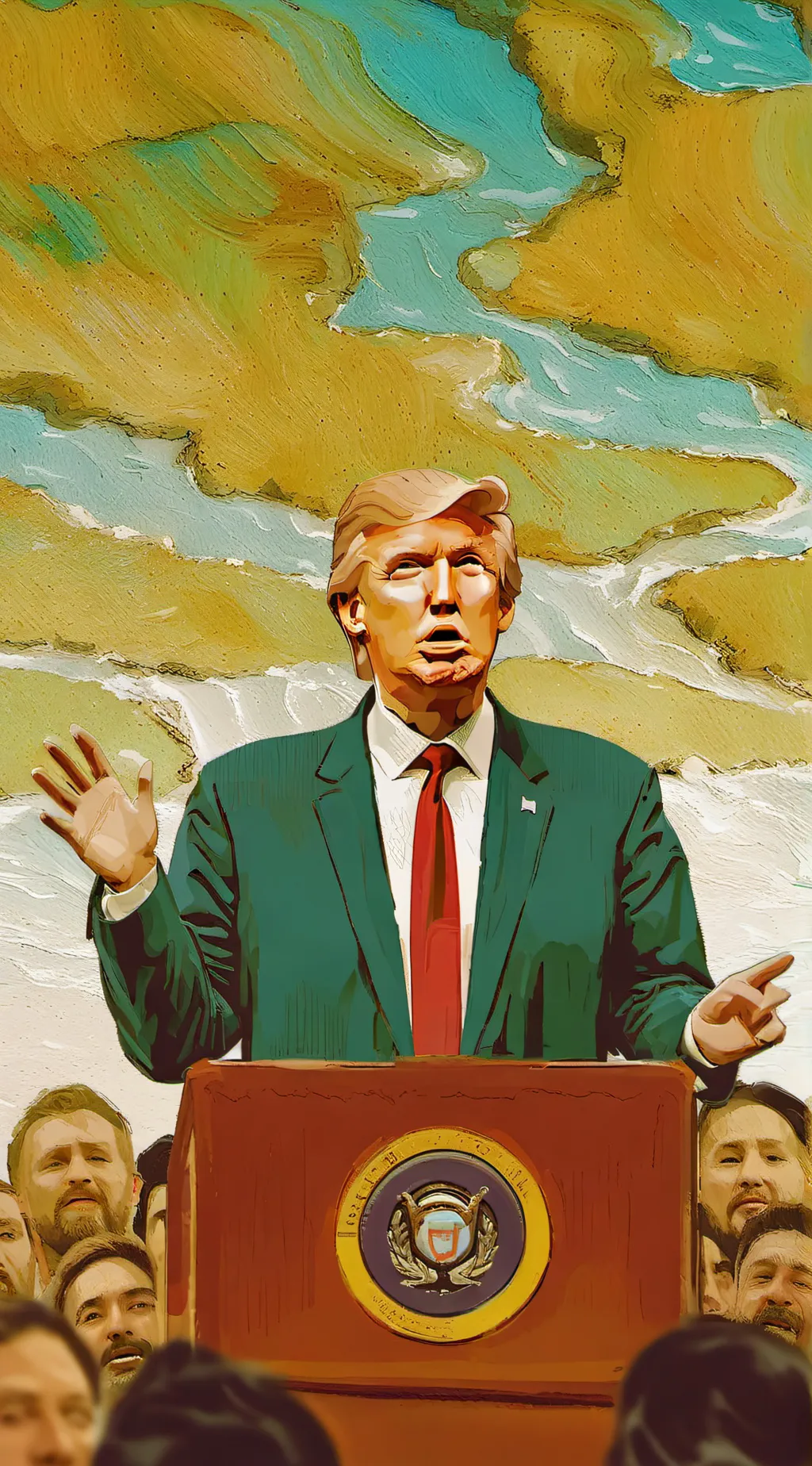 ai character: trump  background