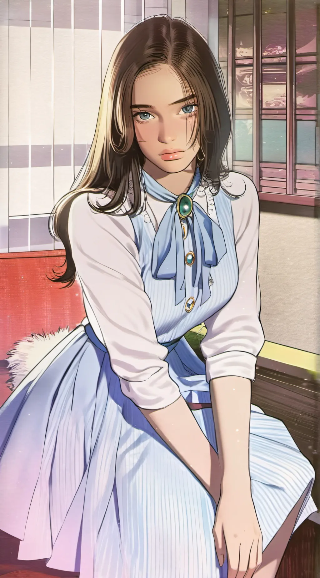 ai character: Mariana titilad background