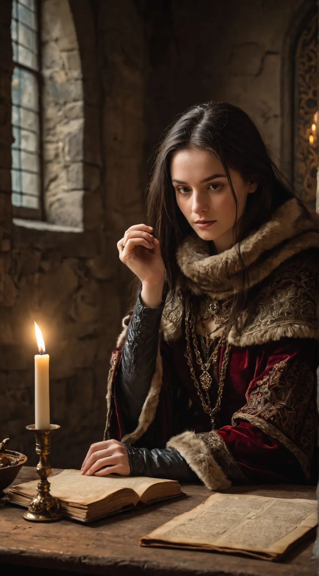 ai character: Marie background