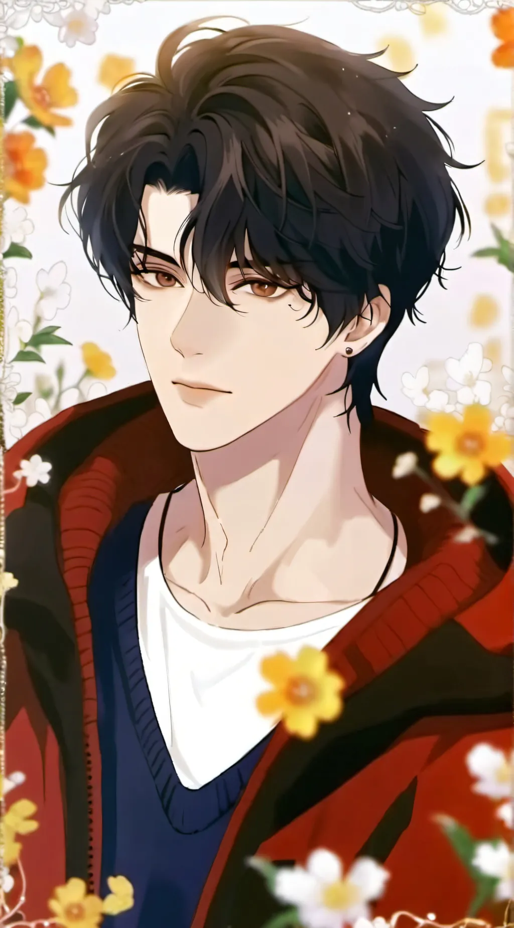 ai character: Adrien  background