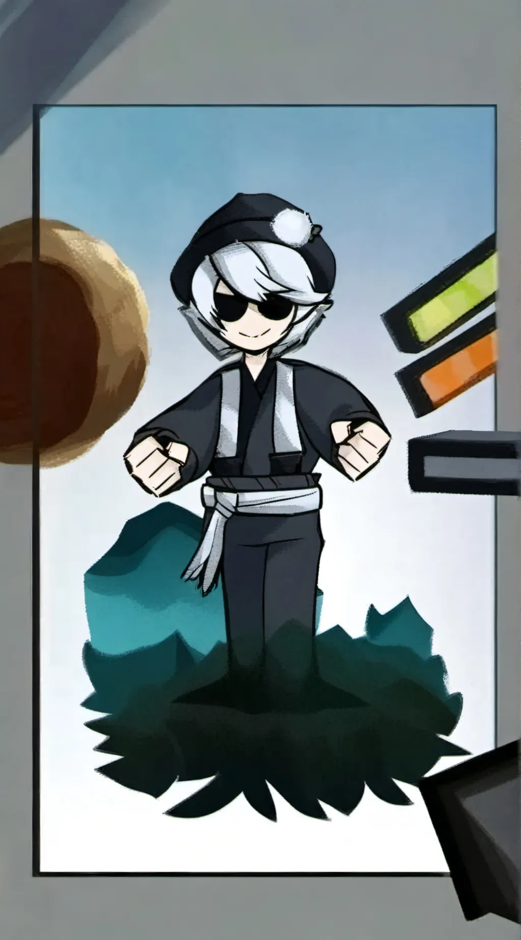 ai character: Murder drones  background